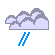 Cloudy with some rain