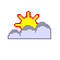 Partly cloudy